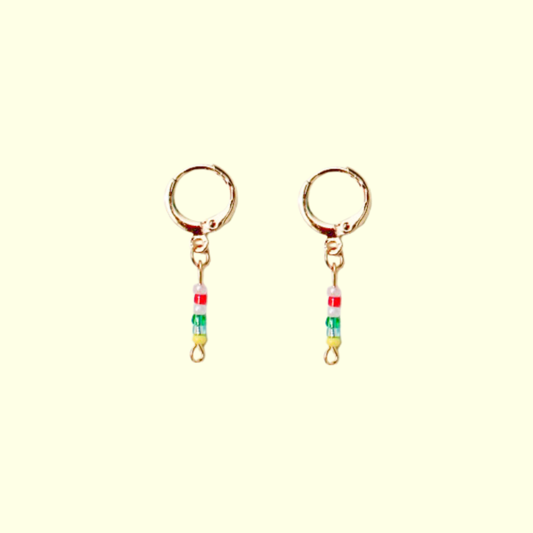 Colorful Drop Down Earrings